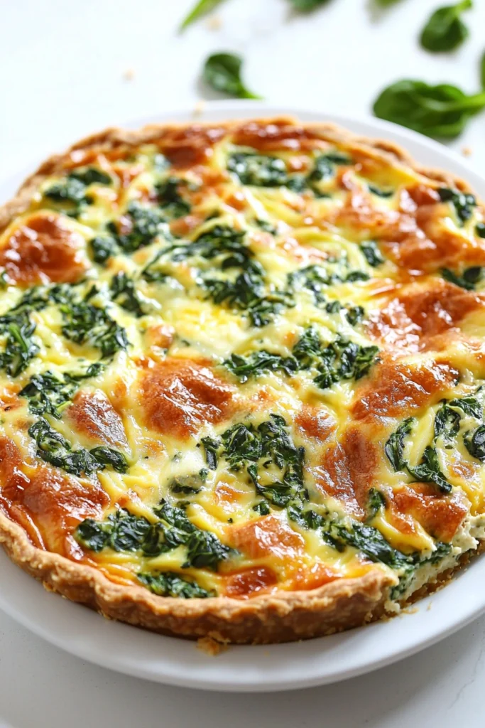 Crustless Spinach Quiche