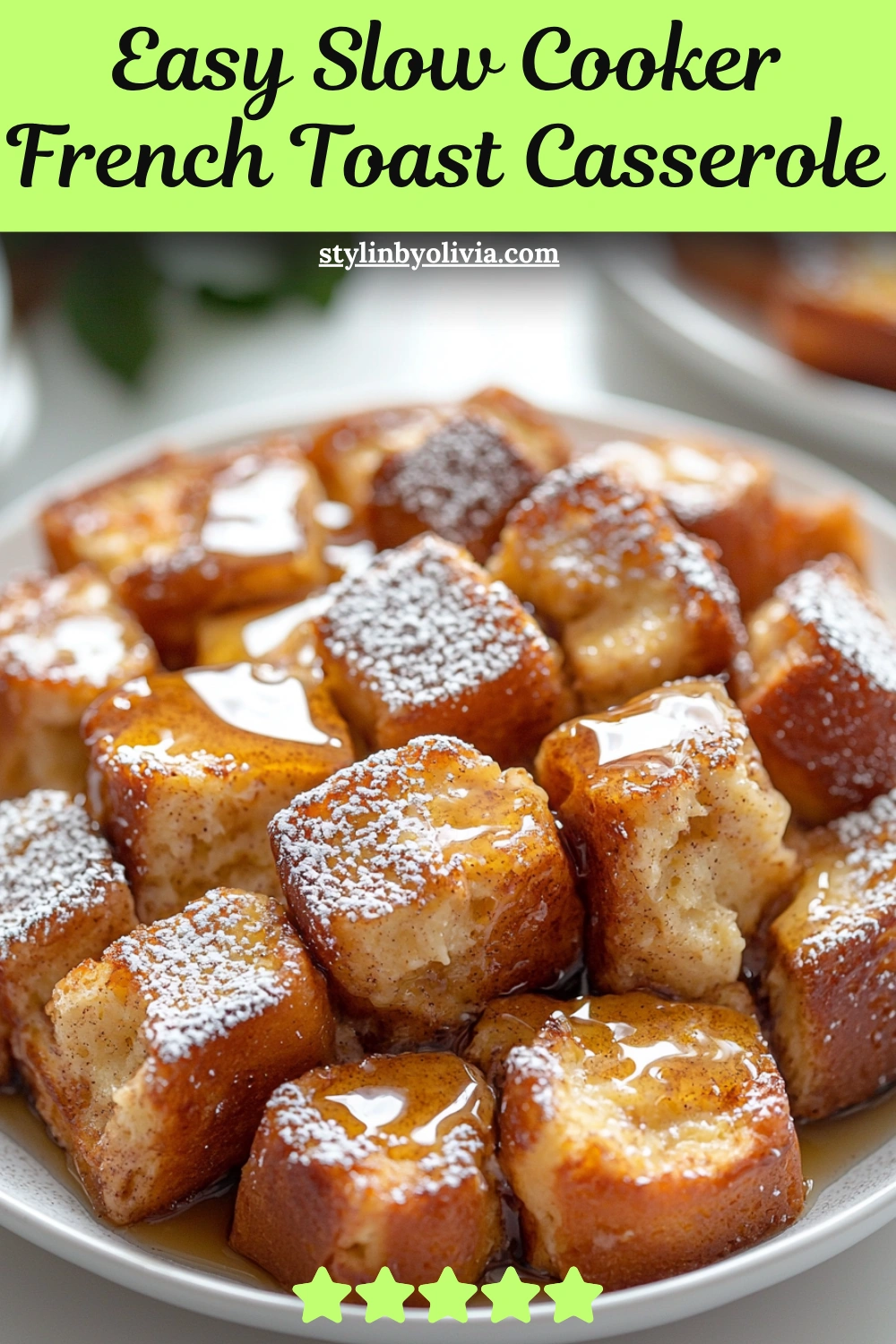 Easy Slow Cooker French Toast Casserole