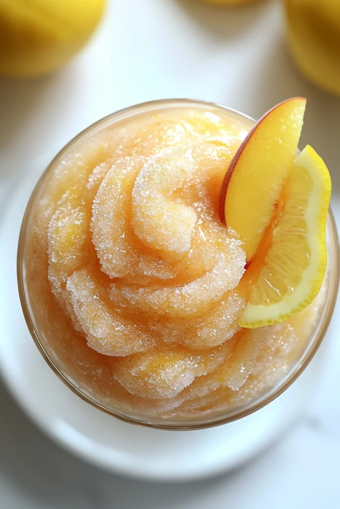 Frozen Peach Lemonade