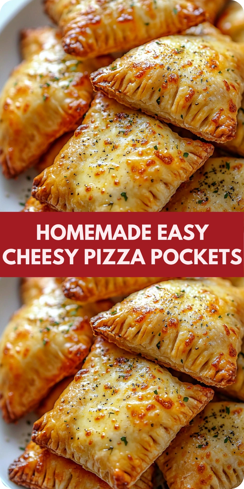 Homemade Easy Cheesy Pizza Pockets