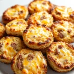 Keto Sausage Cheddar Biscuits