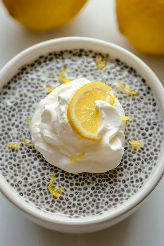 Lemon Cream Chia Pudding
