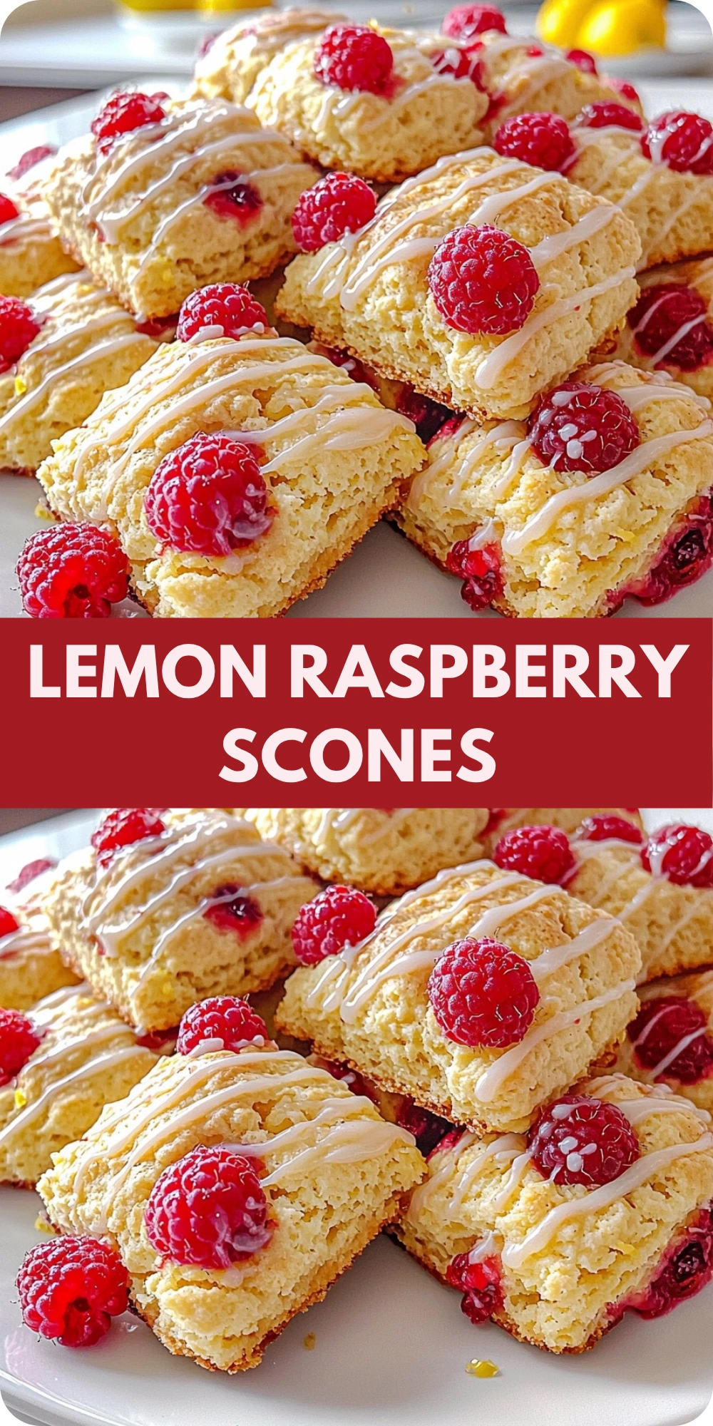 Lemon Raspberry Scones