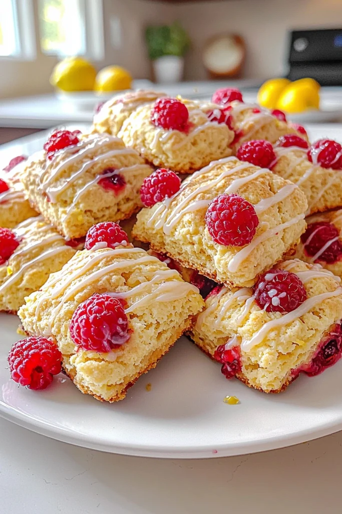 Lemon Raspberry Scones