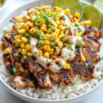 Loaded Street Corn Chicken Rice Bowl