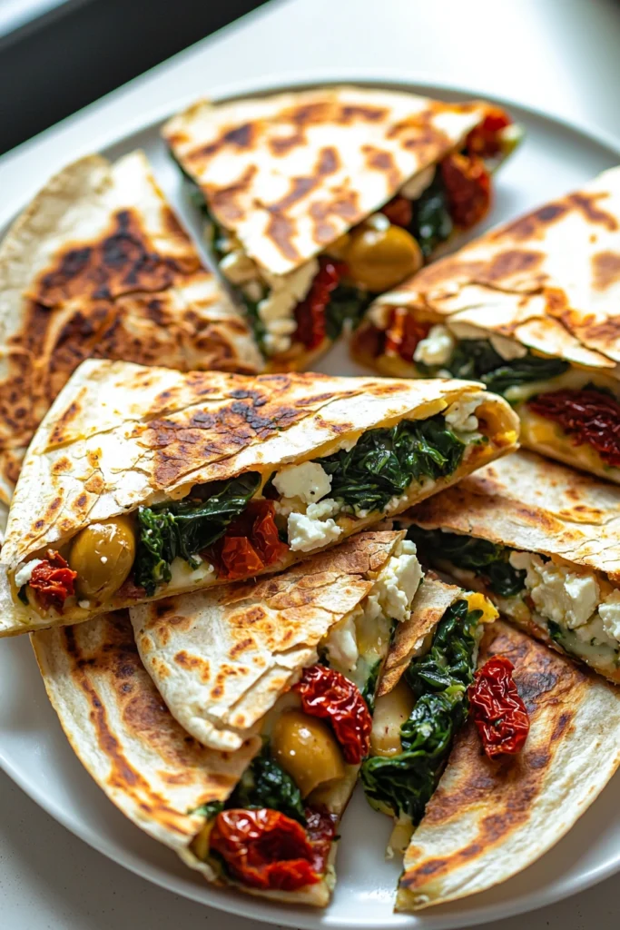 Mediterranean Quesadillas