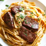 One-Pot Creamy Spicy Garlic Butter Steak & Pasta
