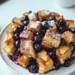Overnight Blueberry French Toast Casserole