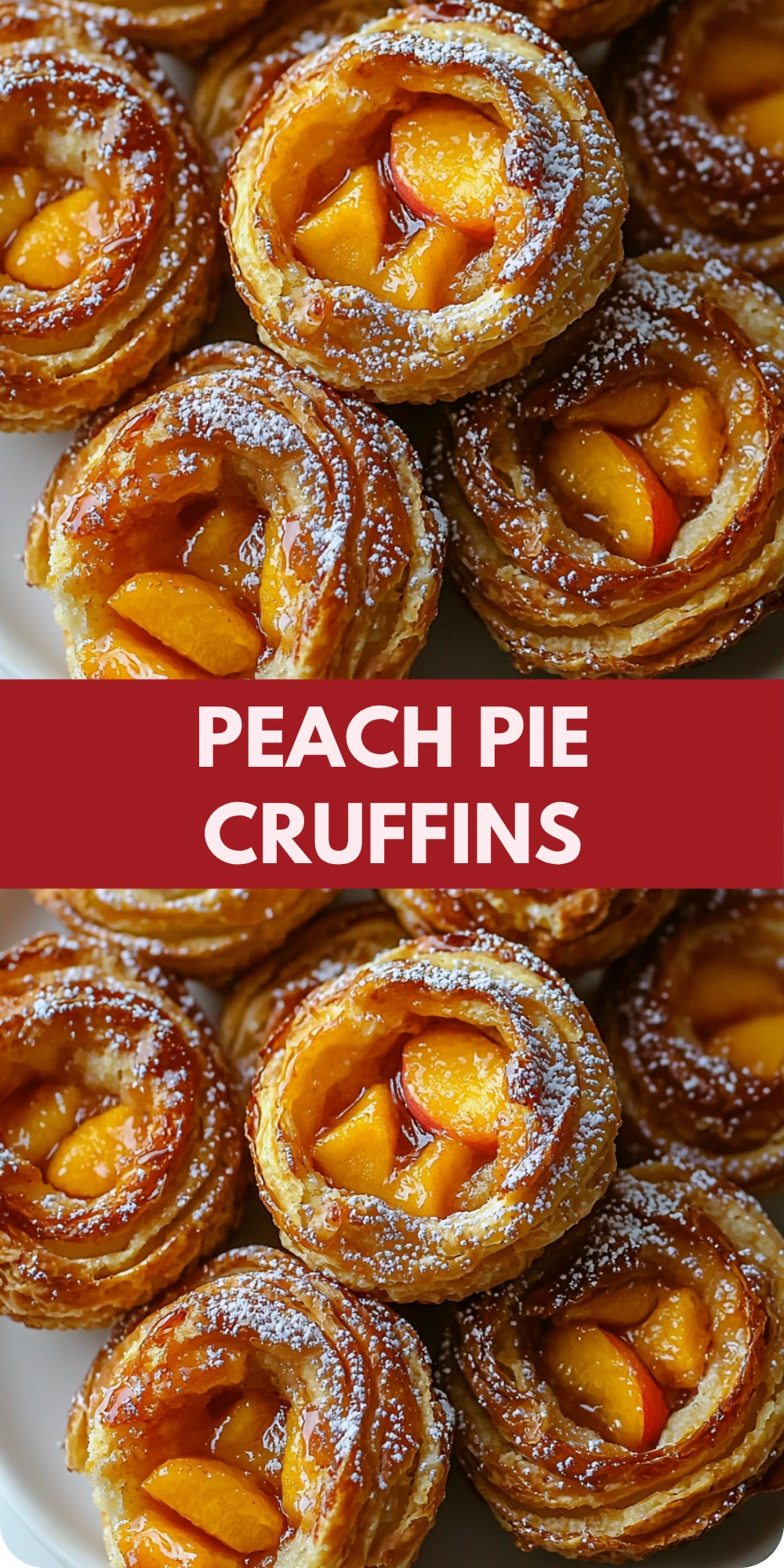 Peach Pie Cruffins