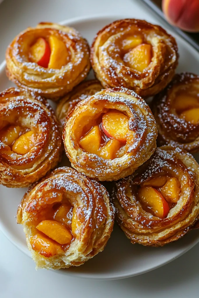 Peach Pie Cruffins