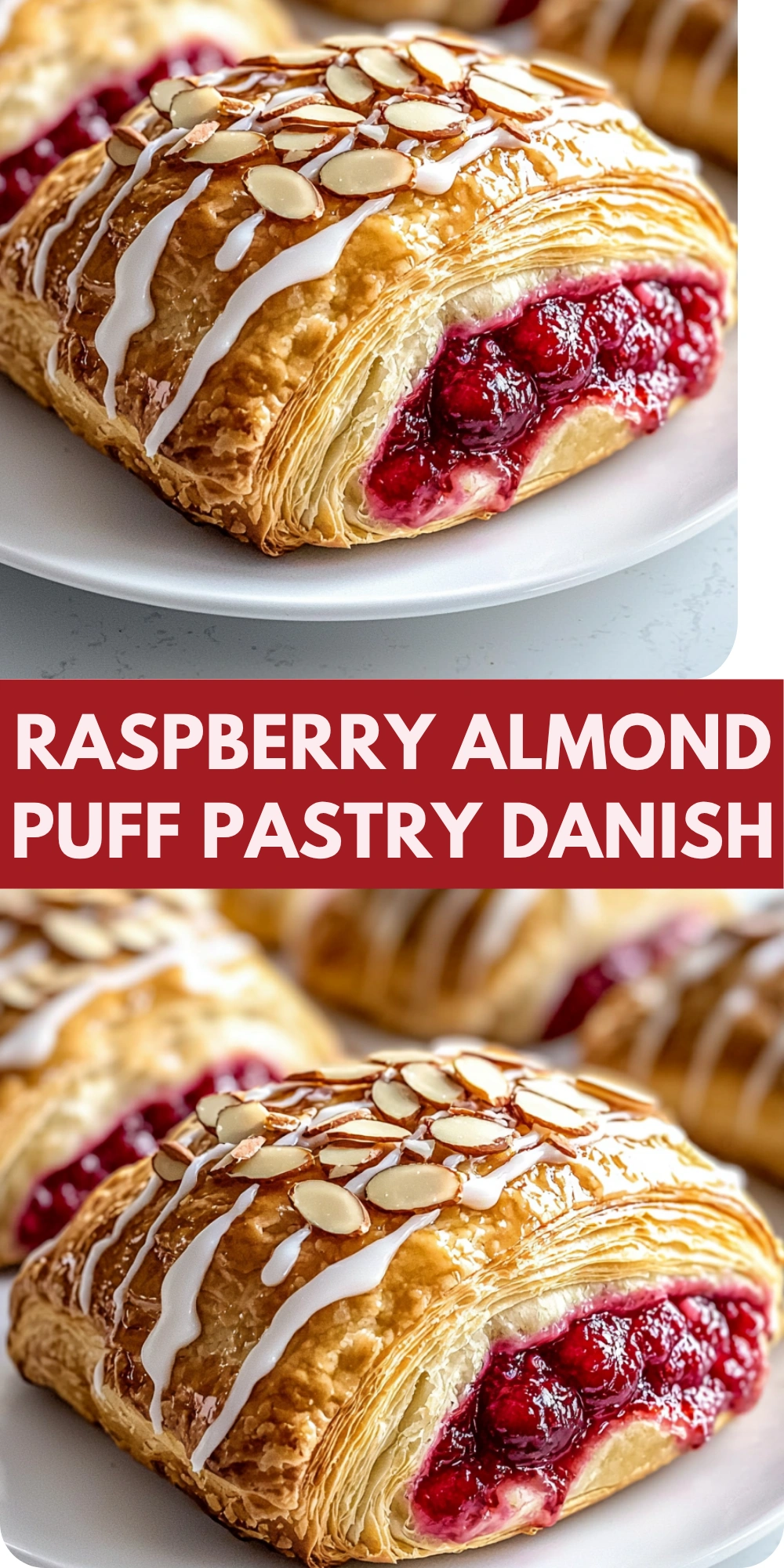 Raspberry Almond Puff Pastry Danish