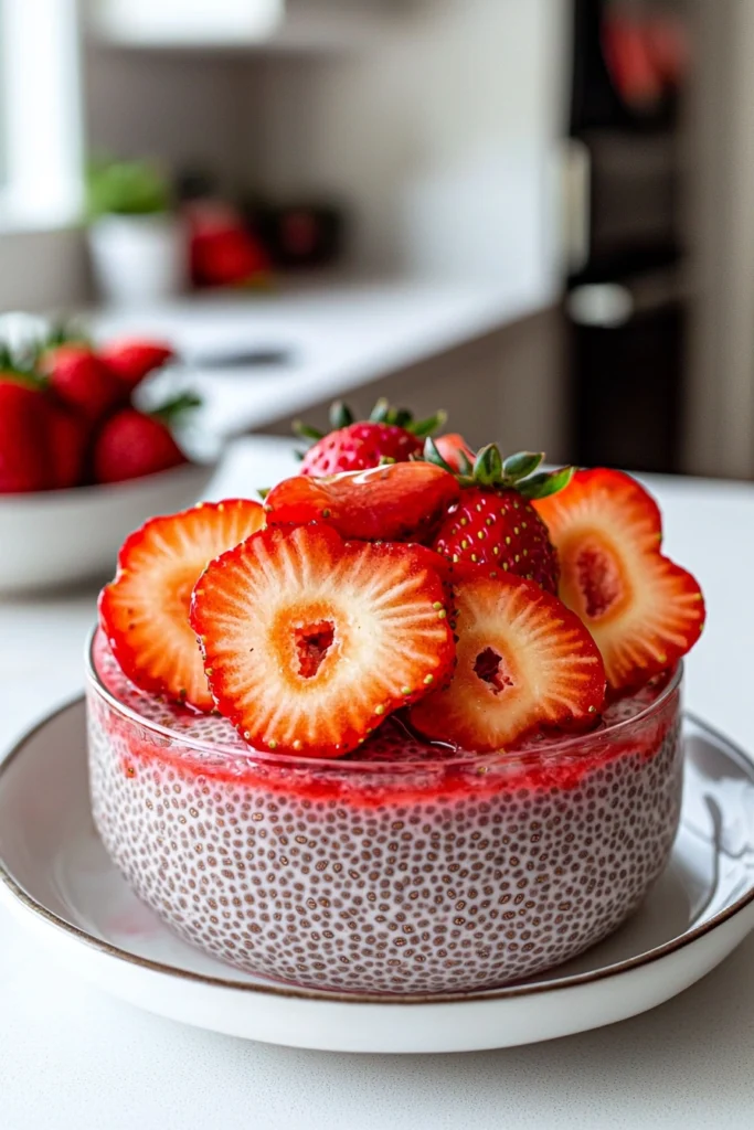 Strawberry Chia Pudding