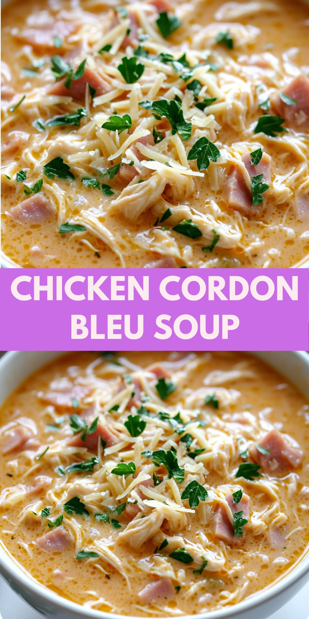Chicken Cordon Bleu Soup