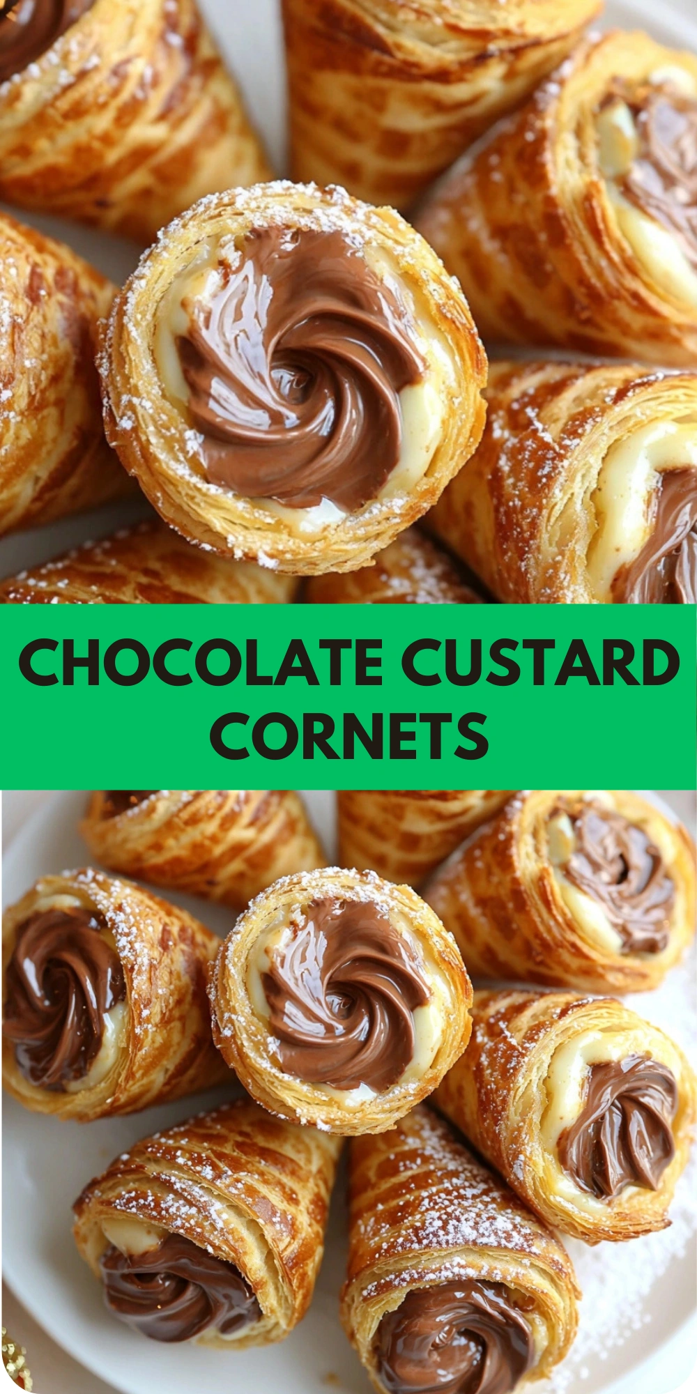 Chocolate Custard Cornets