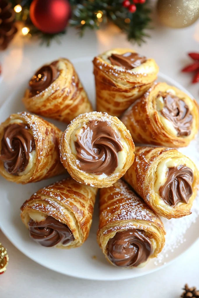 Chocolate Custard Cornets