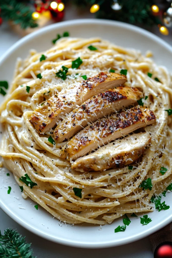 Creamy Garlic Parmesan Chicken Pasta