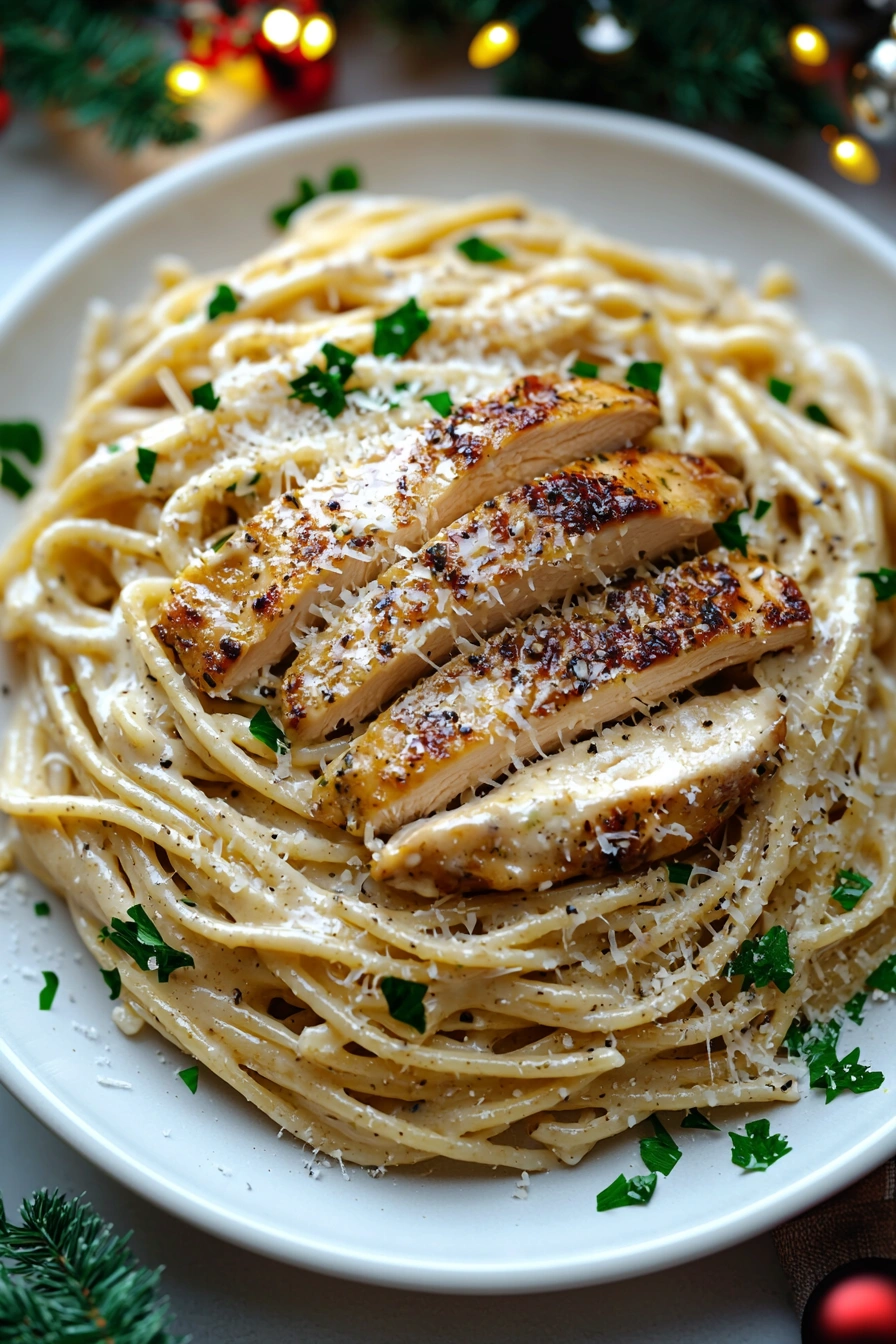 Creamy Garlic Parmesan Chicken Pasta