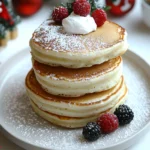 Fluffy Japanese Soufflé Pancakes