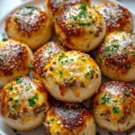 Garlic Parmesan Cheeseburger Bombs