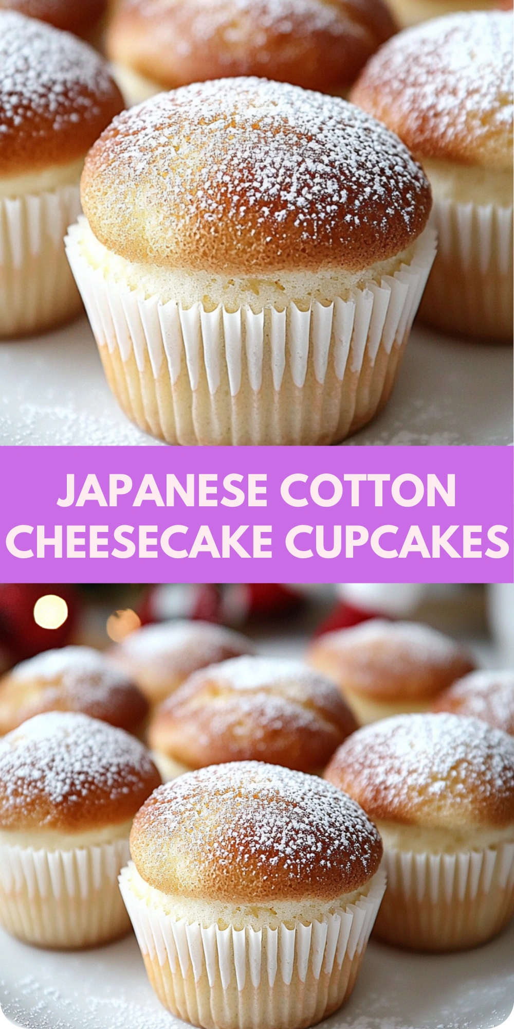 Japanese Cotton Cheesecake Cupcakes