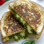 Best Pesto Grilled Cheese