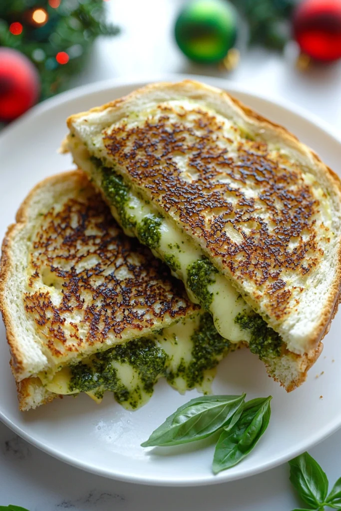 Best Pesto Grilled Cheese