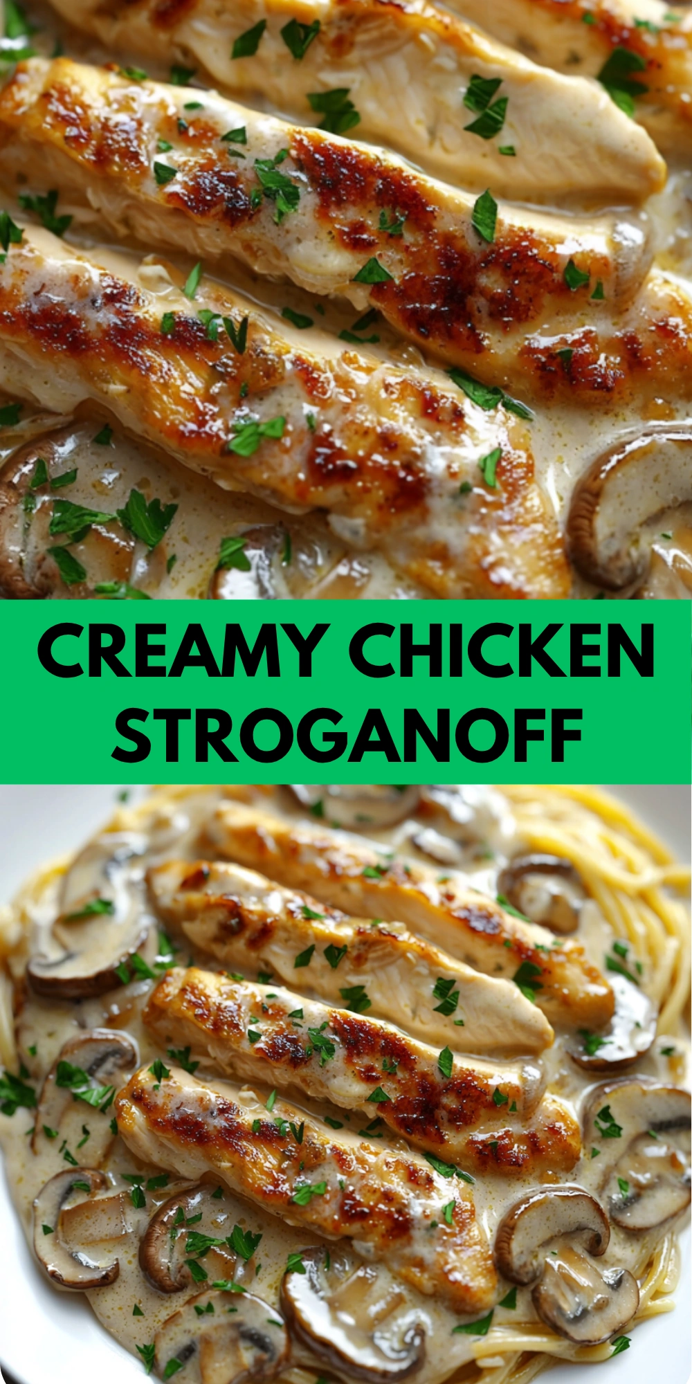 Creamy Chicken Stroganoff