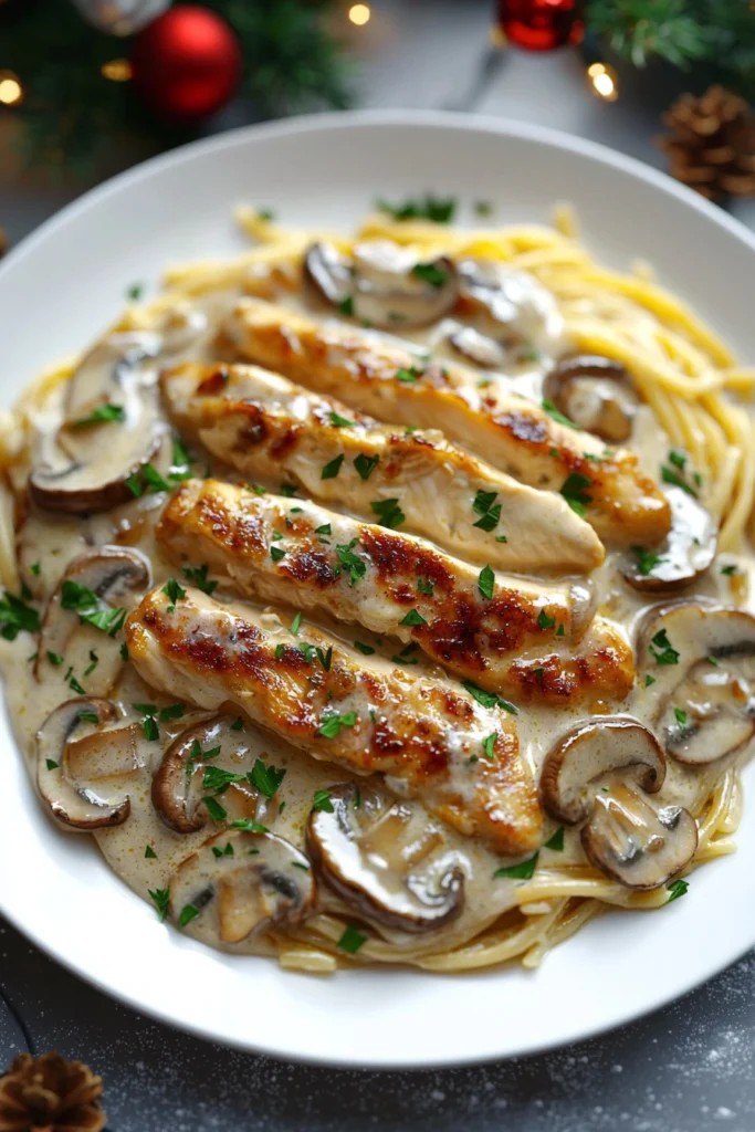 Creamy Chicken Stroganoff