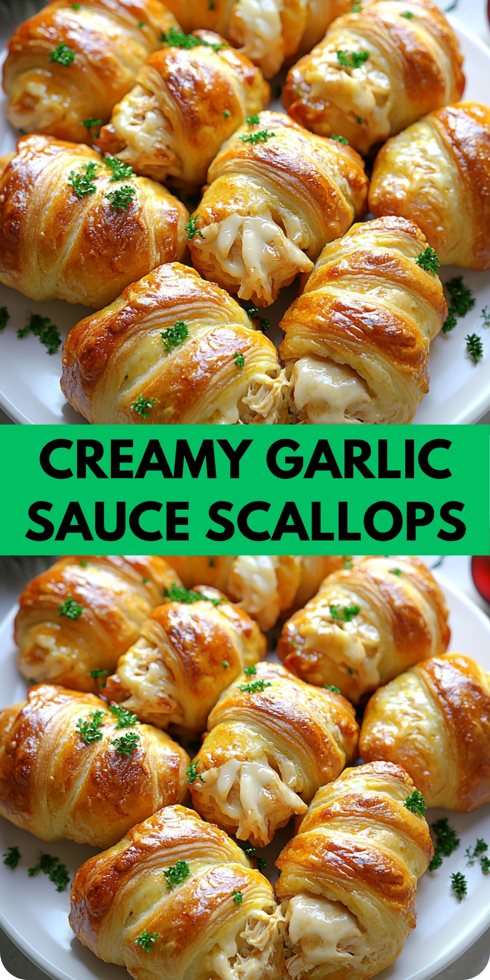 Creamy Garlic Sauce Scallops