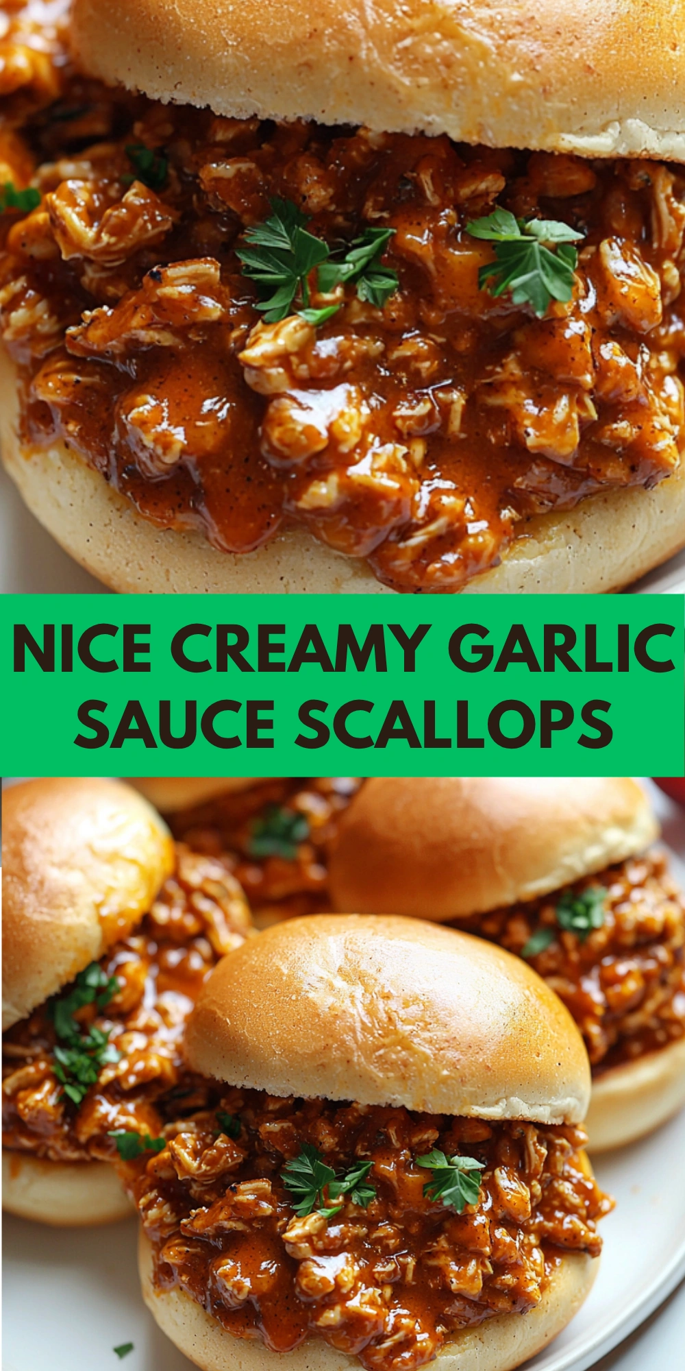 Creamy Garlic Sauce Scallops