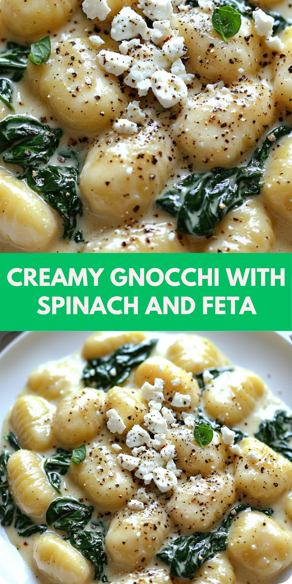Creamy Gnocchi with Spinach and Feta