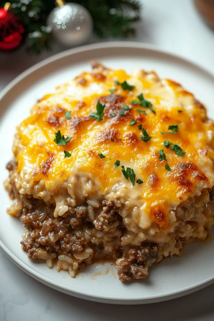 French Onion Ground Beef Casserole