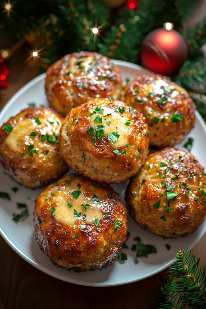 Garlic Parmesan Chicken Meatballs