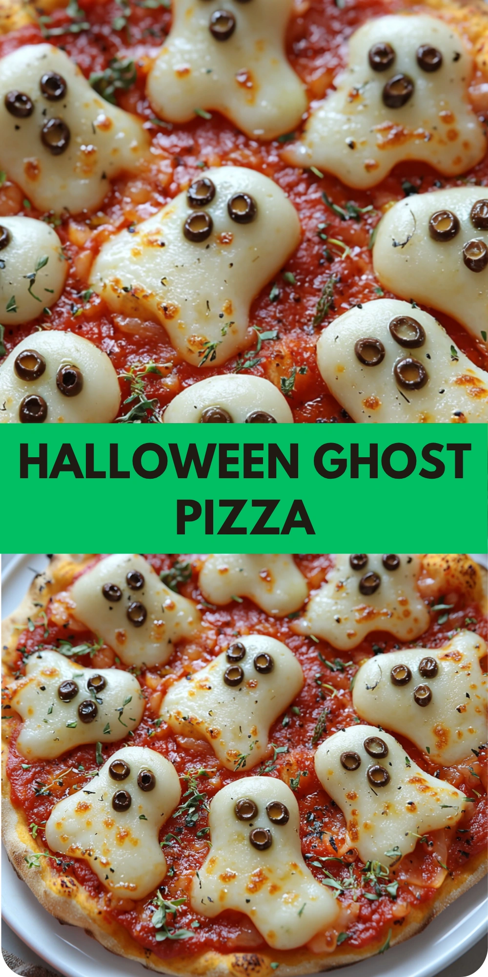 Halloween Ghost Pizza