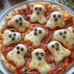 Halloween Ghost Pizza