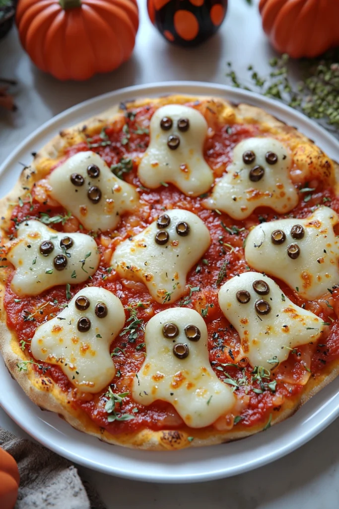 Halloween Ghost Pizza