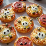Halloween Mini Pizzas