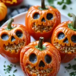 Halloween Stuffed Peppers
