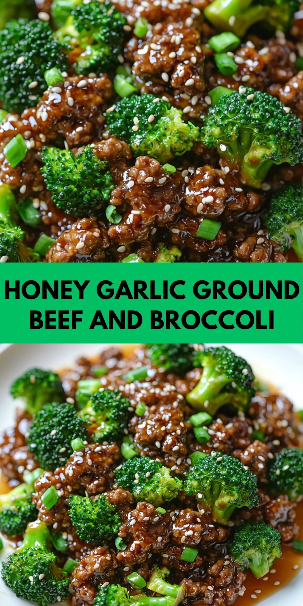Honey Garlic Ground Beef and Broccoli