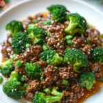 Honey Garlic Ground Beef and Broccoli