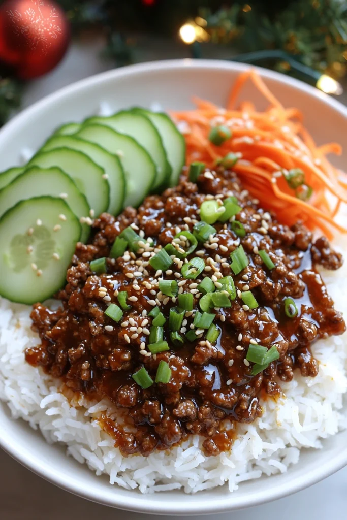 Korean Ground Beef Bowl