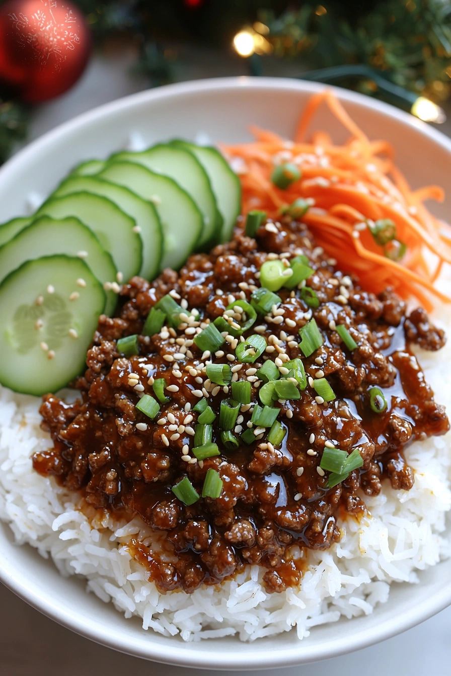 Korean Ground Beef Bowl