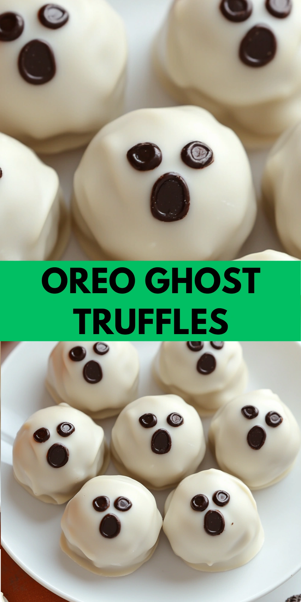 Oreo Ghost Truffles