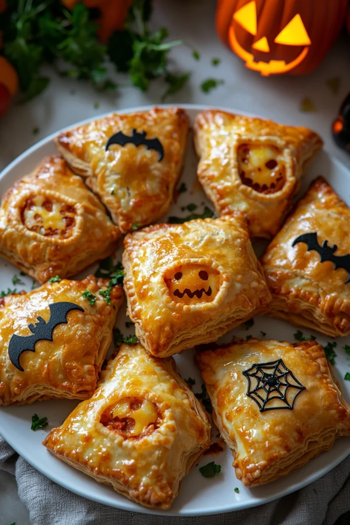 Pizzataschen zu Halloween