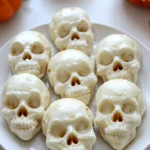 Spooky Mozzarella Skulls