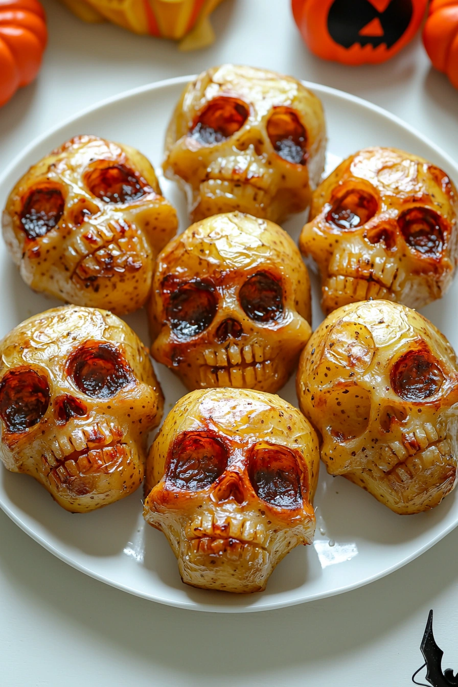 Spooky Skull Potatoes