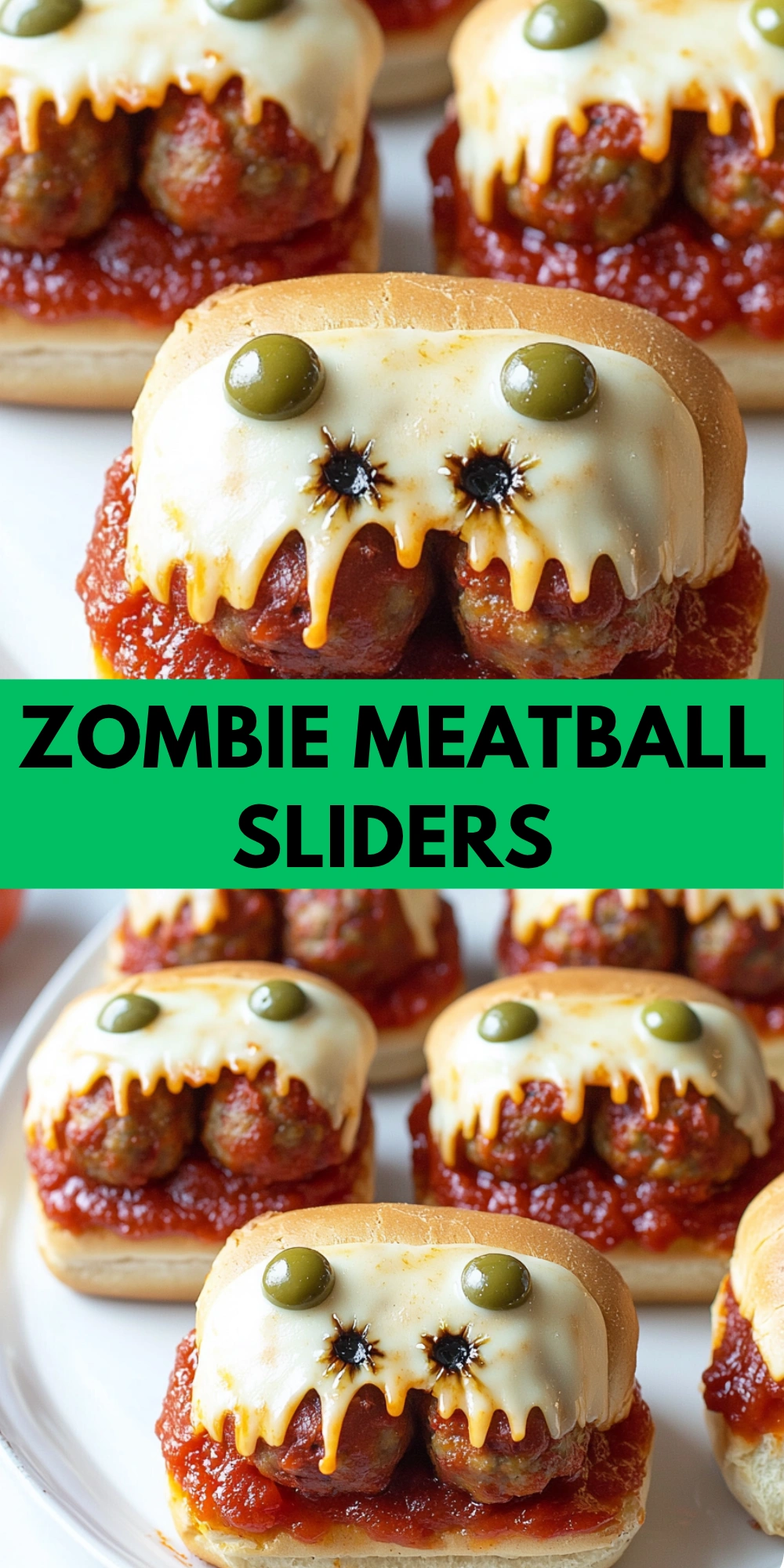 Zombie Meatball Sliders