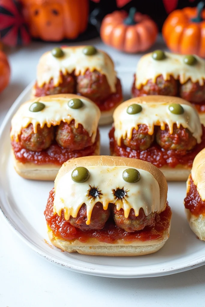 Zombie Meatball Sliders