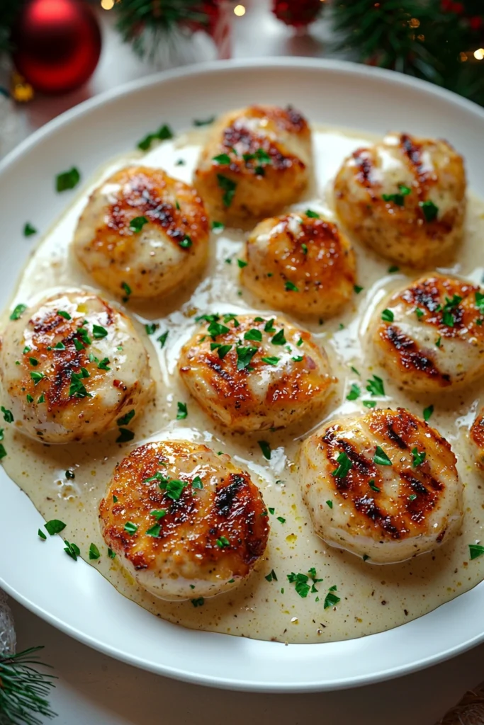 Easy Creamy Garlic Sauce Scallops