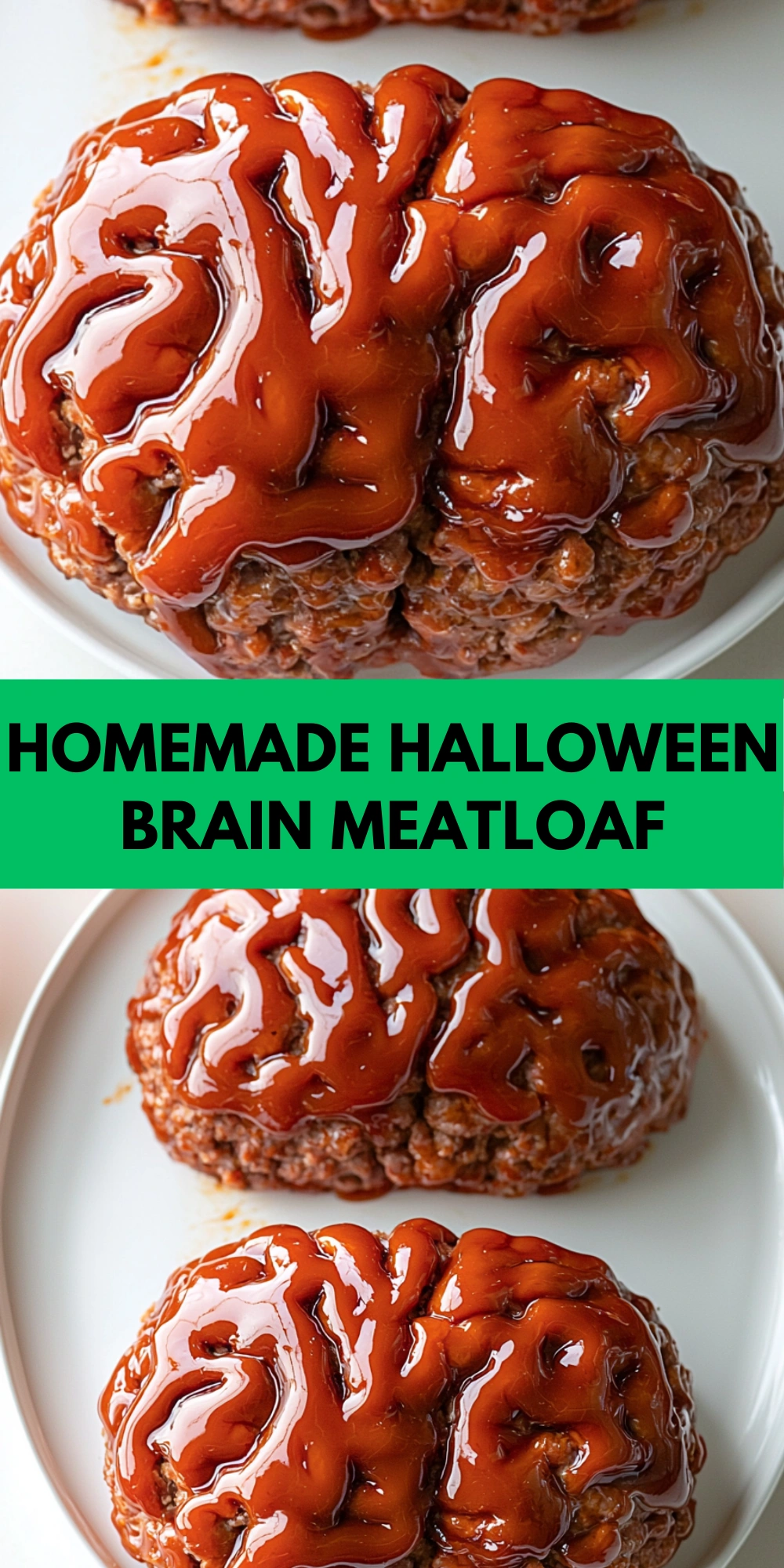 Homemade Halloween Brain Meatloaf